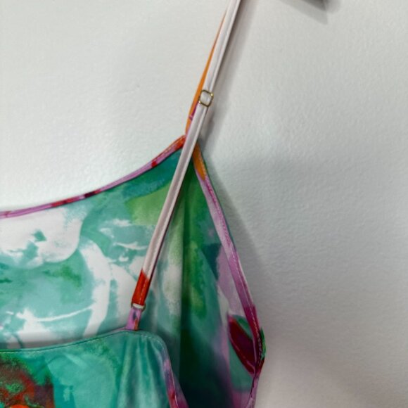 Natori Private Luxuries Nightgown Size L Chemise Floral Satin - Picture 5 of 9